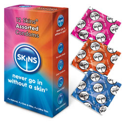 Skins Assorted Condoms 12 pack