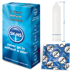 Skins Préservatifs Natural Paquet de 12
